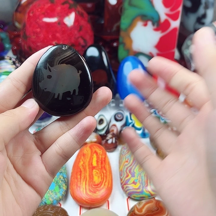 未镶嵌耳饰玛瑙/玉髓