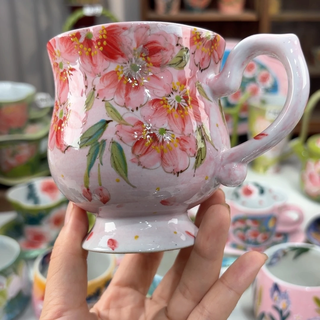 景德镇手绘高温釉下彩陶瓷茶具