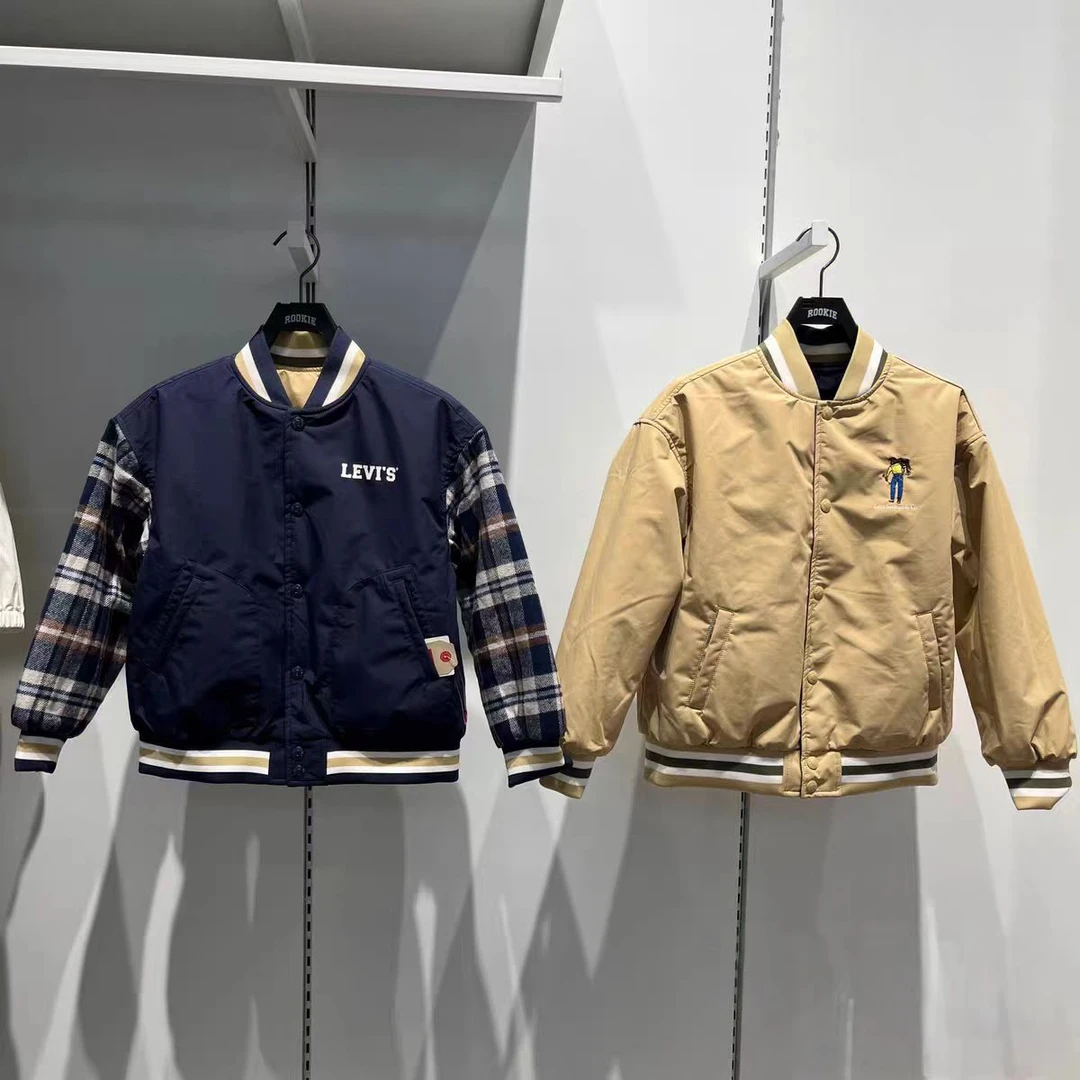 Levi's李维斯儿童百搭舒适休闲双面穿梭织夹克外套棉服 LV2542308