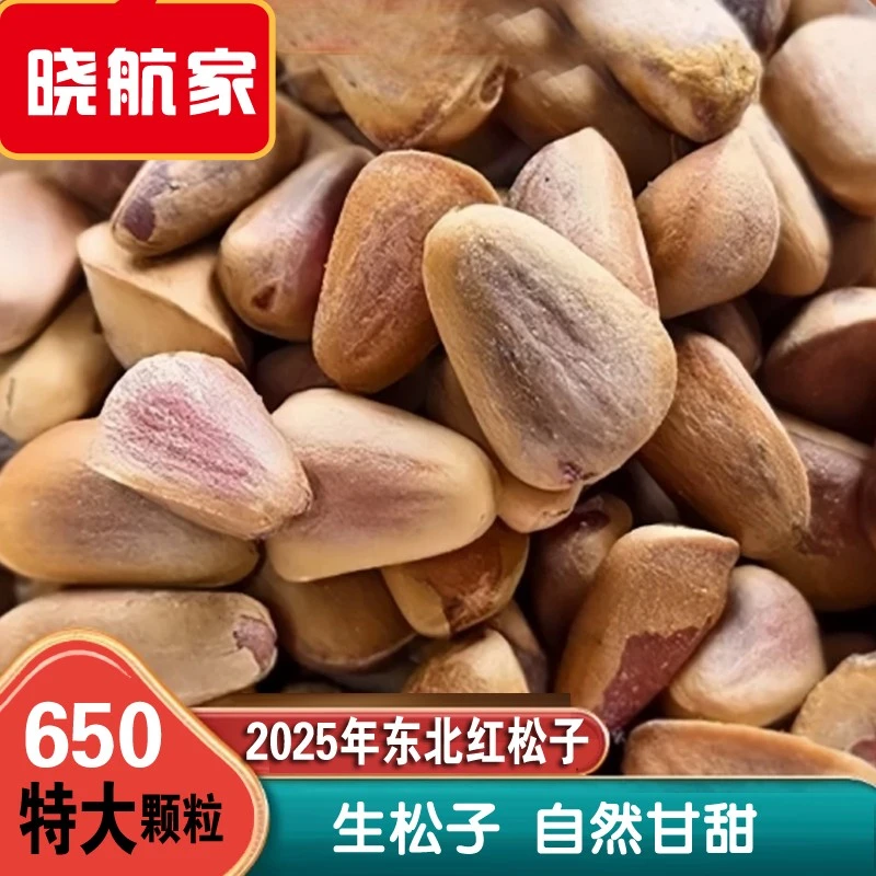 2025年生松子大颗粒新货东北生松子红松子饱满新鲜颗粒品质营养