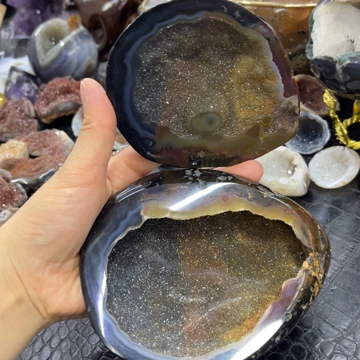 星***舞水晶珠宝半成品未镶嵌四季彩晶盆