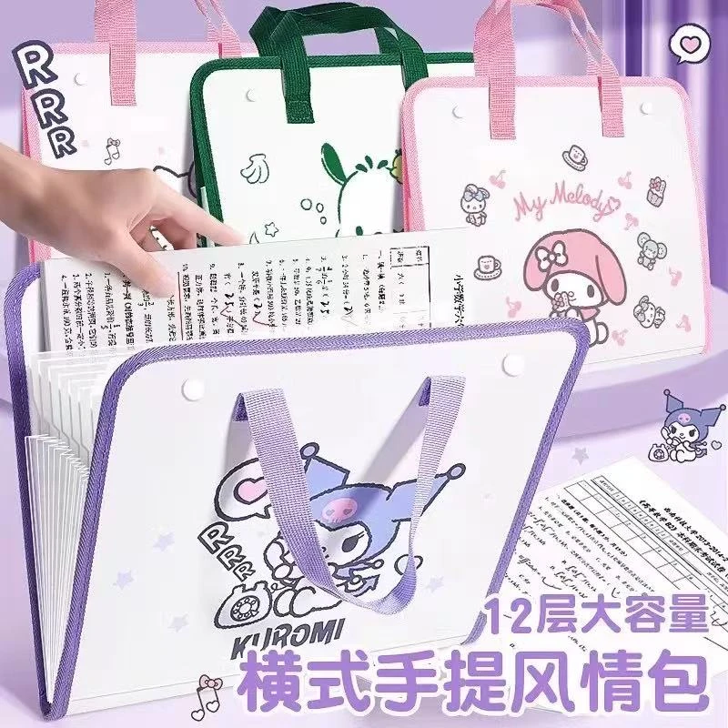 三丽鸥横式手提12入风琴包