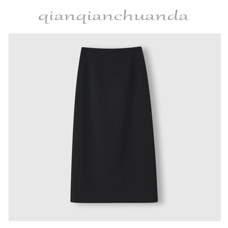 【西装裙】高腰显瘦西装半身裙女夏季气质百搭中长款A字包臀裙22189
