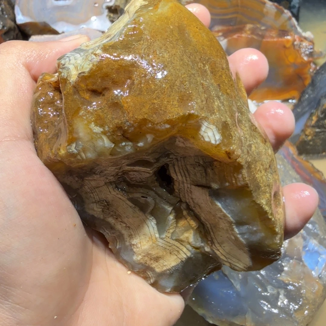 未镶嵌玛瑙/玉髓珠宝半成品