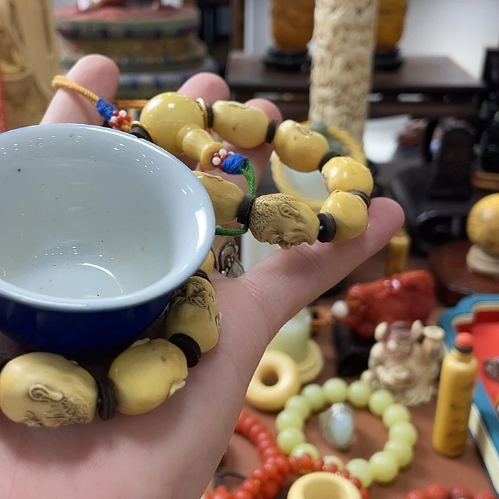幸***鹅瓷片精致雕刻工艺