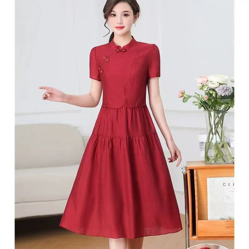 32260休闲时尚百搭潮流连衣裙