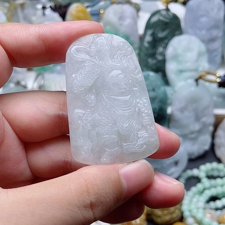 翡翠未镶嵌吊坠(不含链)1