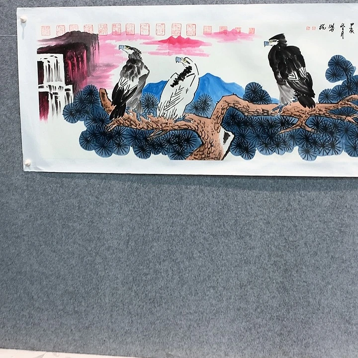 国画王晓梅的送祝福了