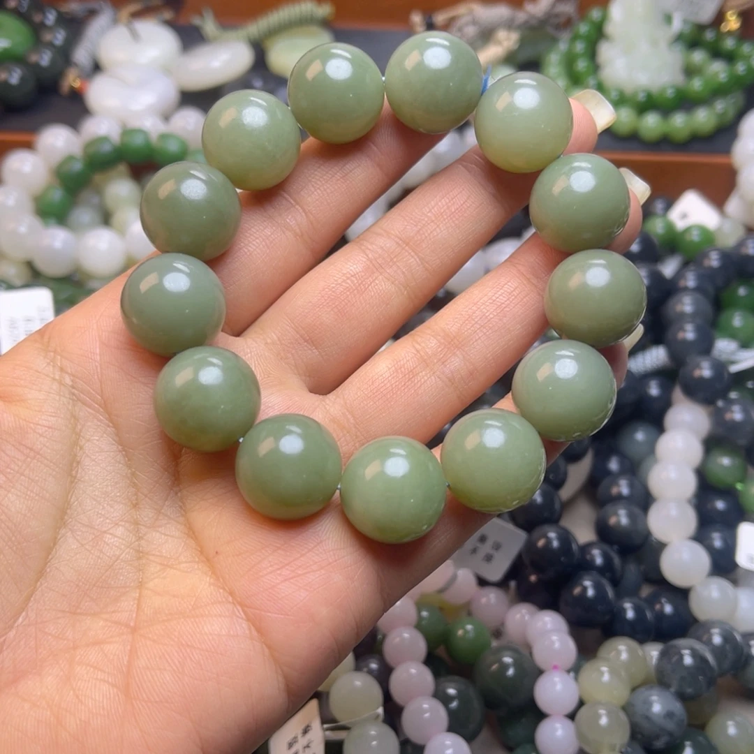 和田玉未镶嵌手链