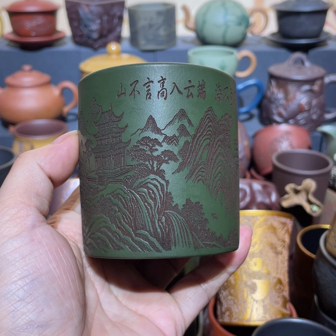 原矿紫砂手工主人杯