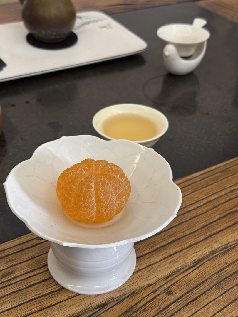 橘子-砚遇系列原石纯手工雕刻大橘大利摆件茶道把玩橘子手把件