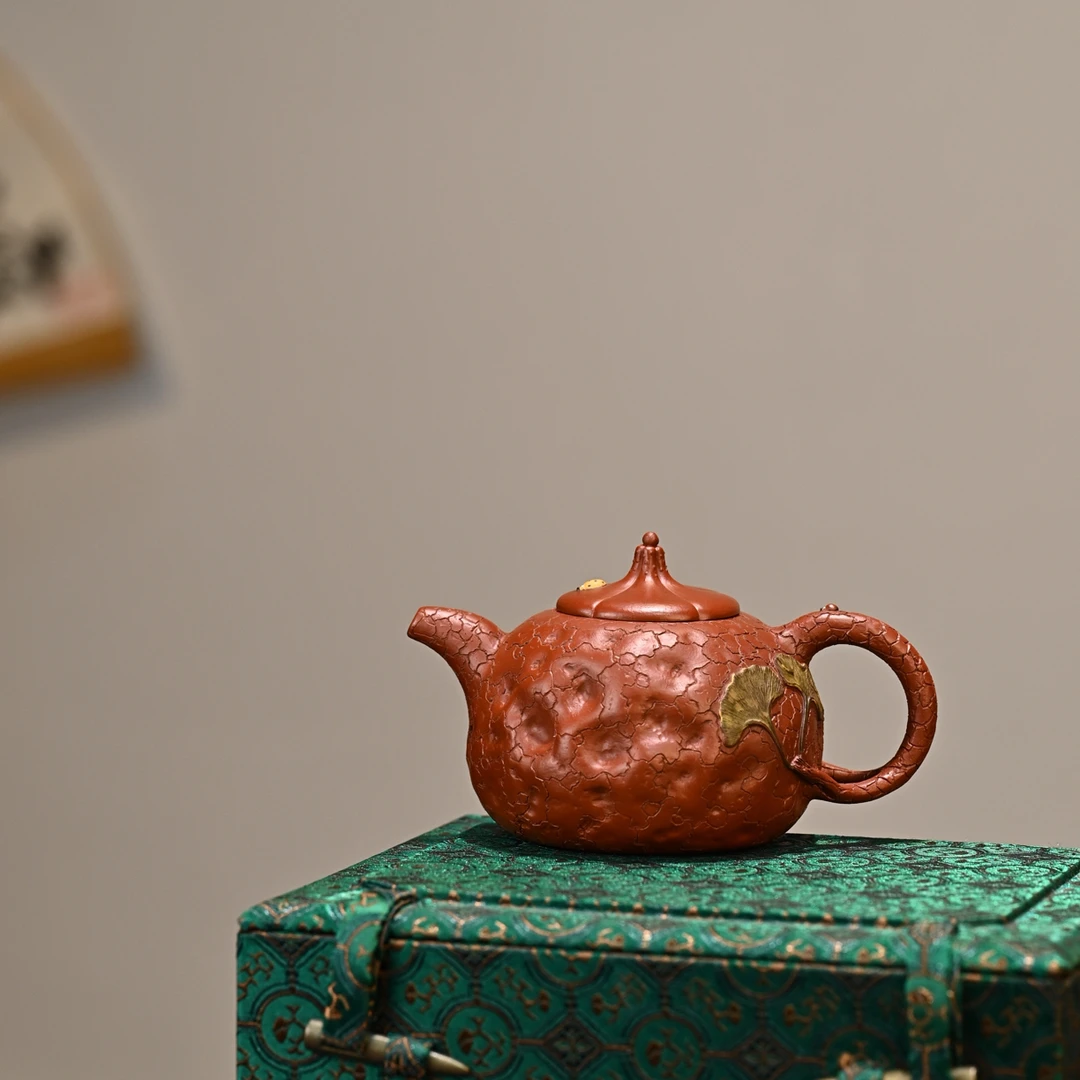 银杏供春·全手工 250cc紫砂壶大拍陶手陈真作品