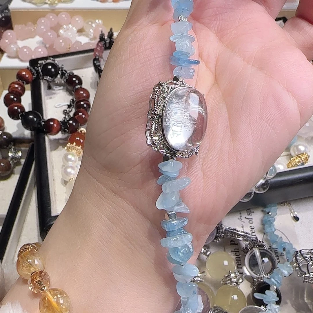 水晶手链未镶嵌吧