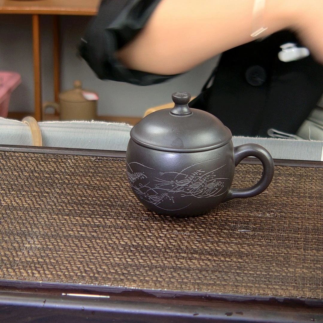 【闪购商品】茶杯绿泥高货放漏