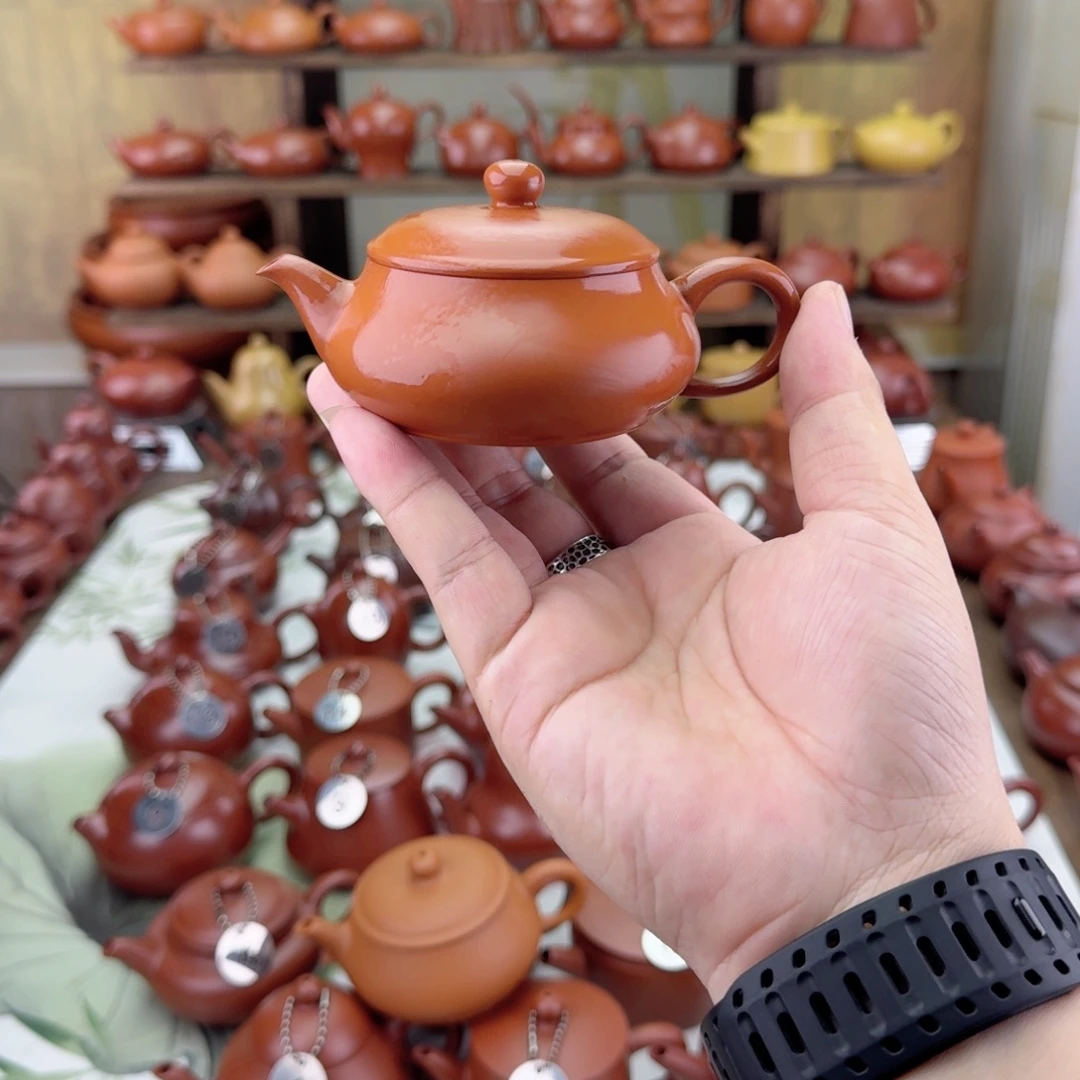 财***茶壶紫砂薄胎明炉壶