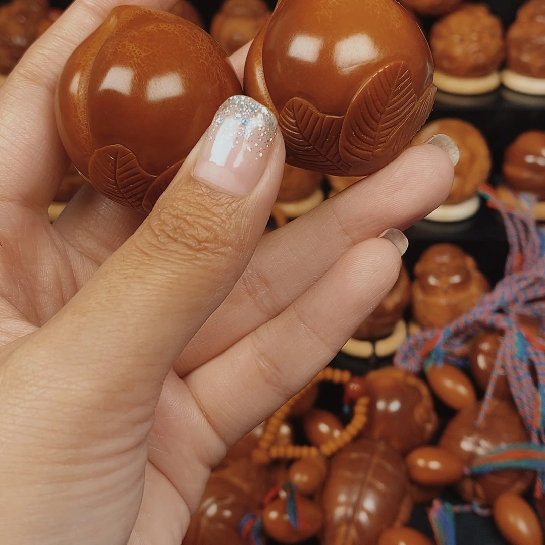 手串/手链橄榄核大桃一对0088