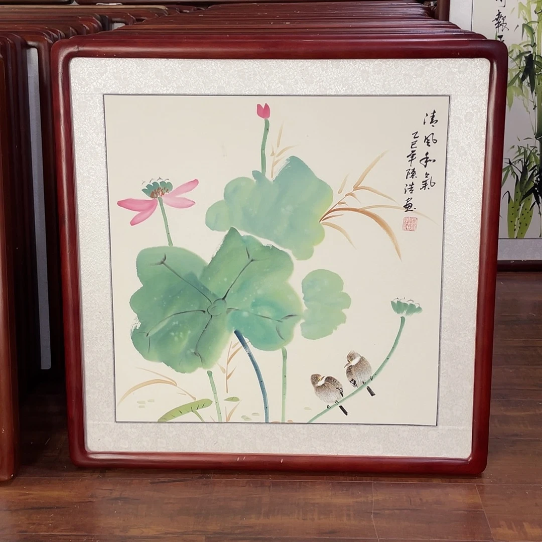 国画带框尺寸63*63厘米