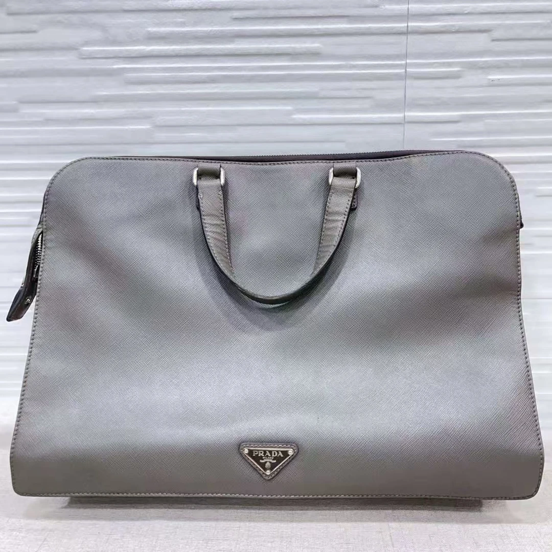 95新 Prada/普拉达 普拉达大象灰手提包 2506260636