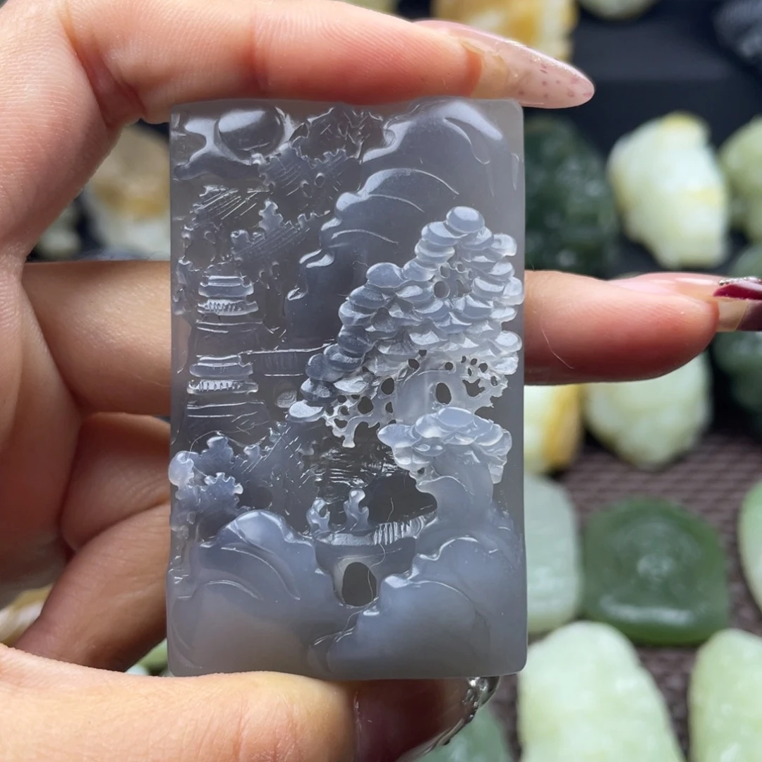 和田玉未镶嵌颈饰