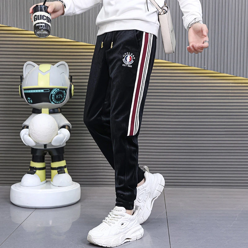 阿凯严选-秋冬新款男士欧版潮流时尚修身灯芯绒百搭时尚休闲裤