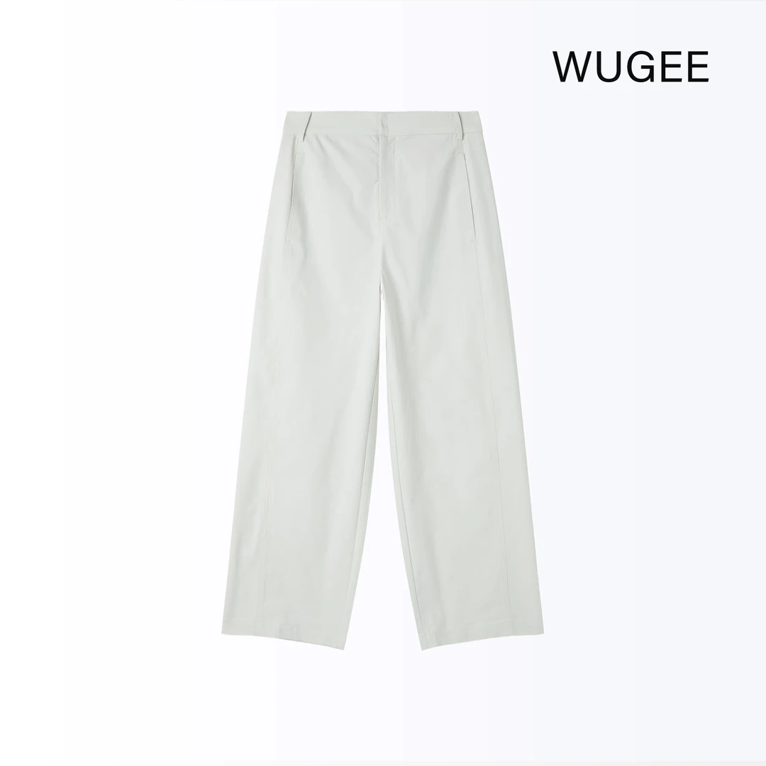 【WUGEE】舒柔特抗皱透气夏季百搭时尚休闲简约直筒休闲裤