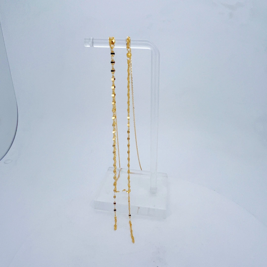 足金999黄金超长双鱼唇耳线2.61 2521006303*