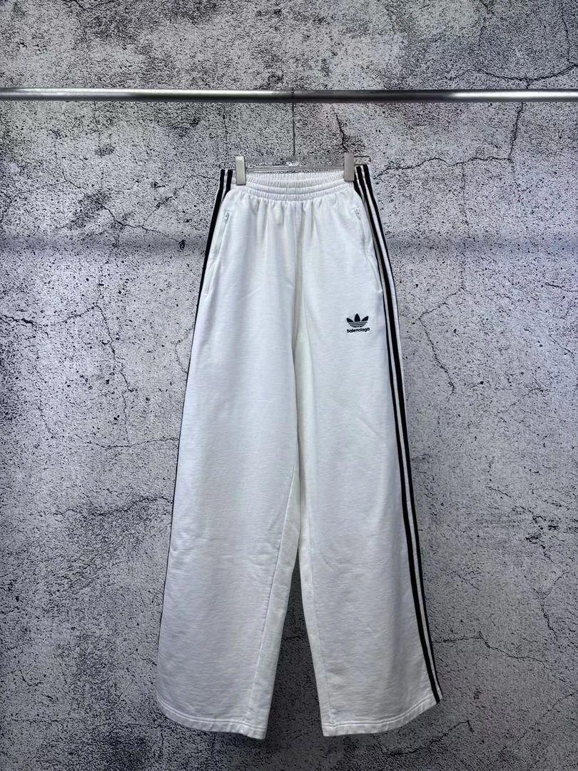 未使用 Balenciaga/巴黎世家 阿迪联名刺绣运动长裤/XS码/RB0204