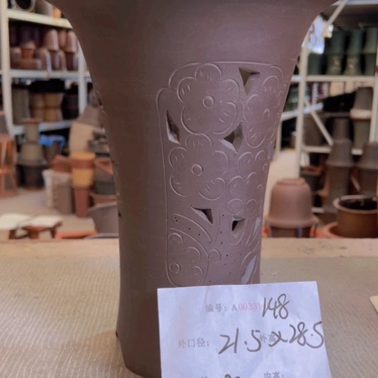 紫砂花盆紫紫砂盆