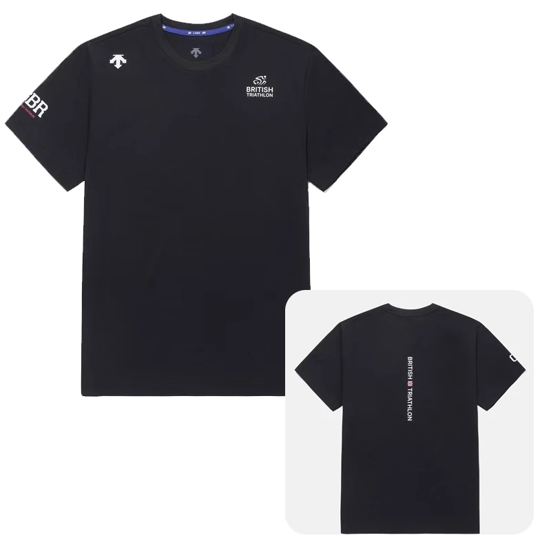 DESCENTE/迪桑特GBR/SCO铁人三项队联名速干透气款短袖SQ223ITS43
