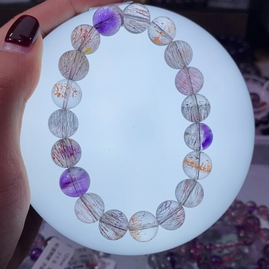 水晶手串未镶嵌超七10.8+