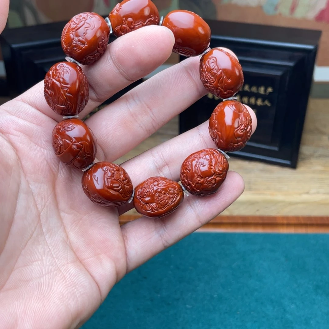 橄榄核手串炎****存浮雕罗汉2.0表弟回血