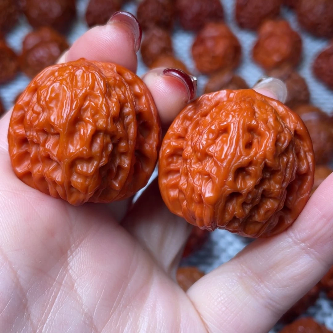 桃核吊坠文玩核桃 手把件 磨盘 35