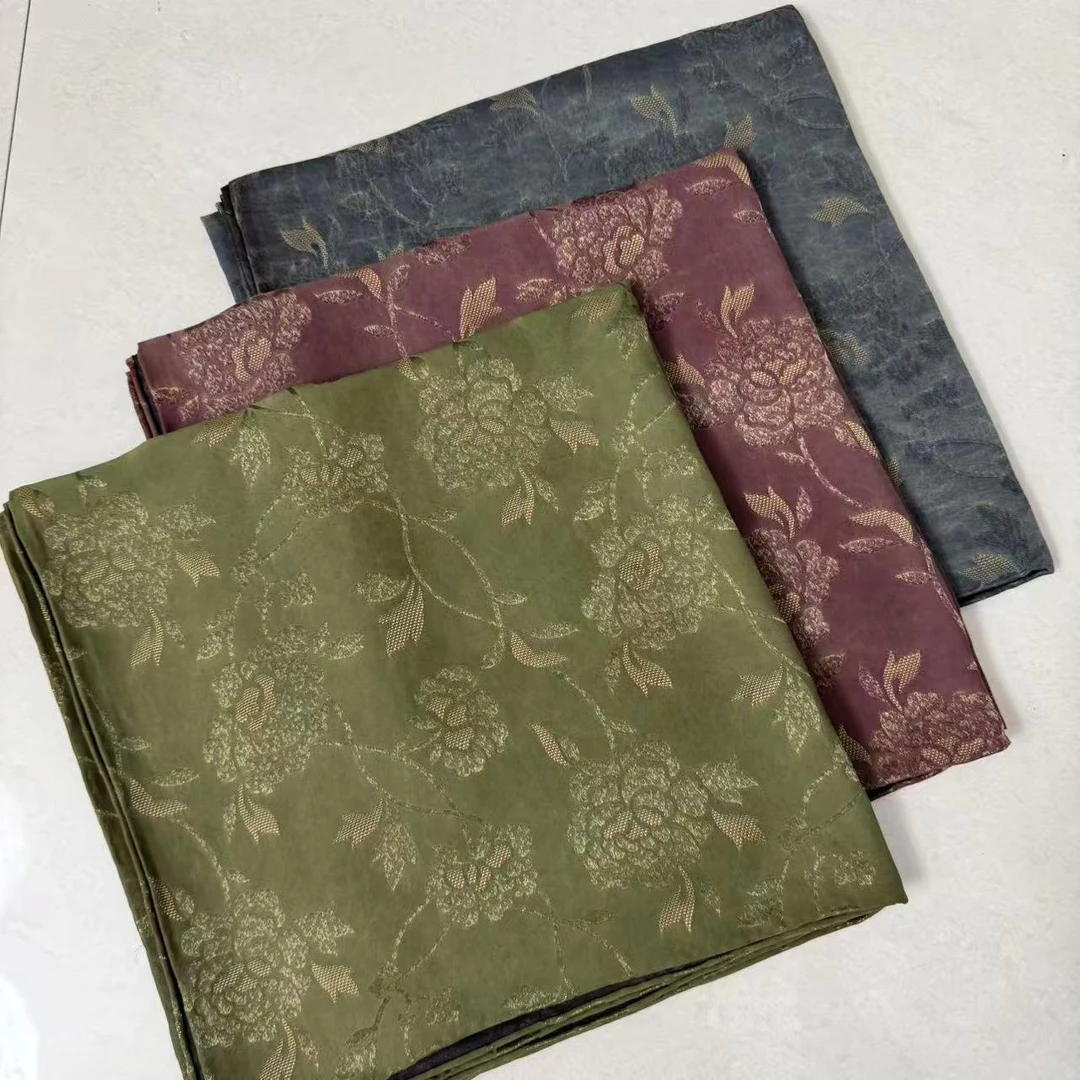 多款湖丝重磅植物染   135*135桑蚕丝重磅重锻老料香云纱披肩围巾