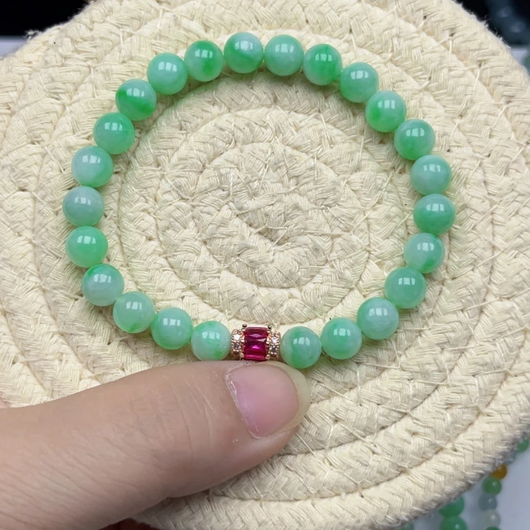 翡翠未镶嵌手链天然翡翠a货7.5