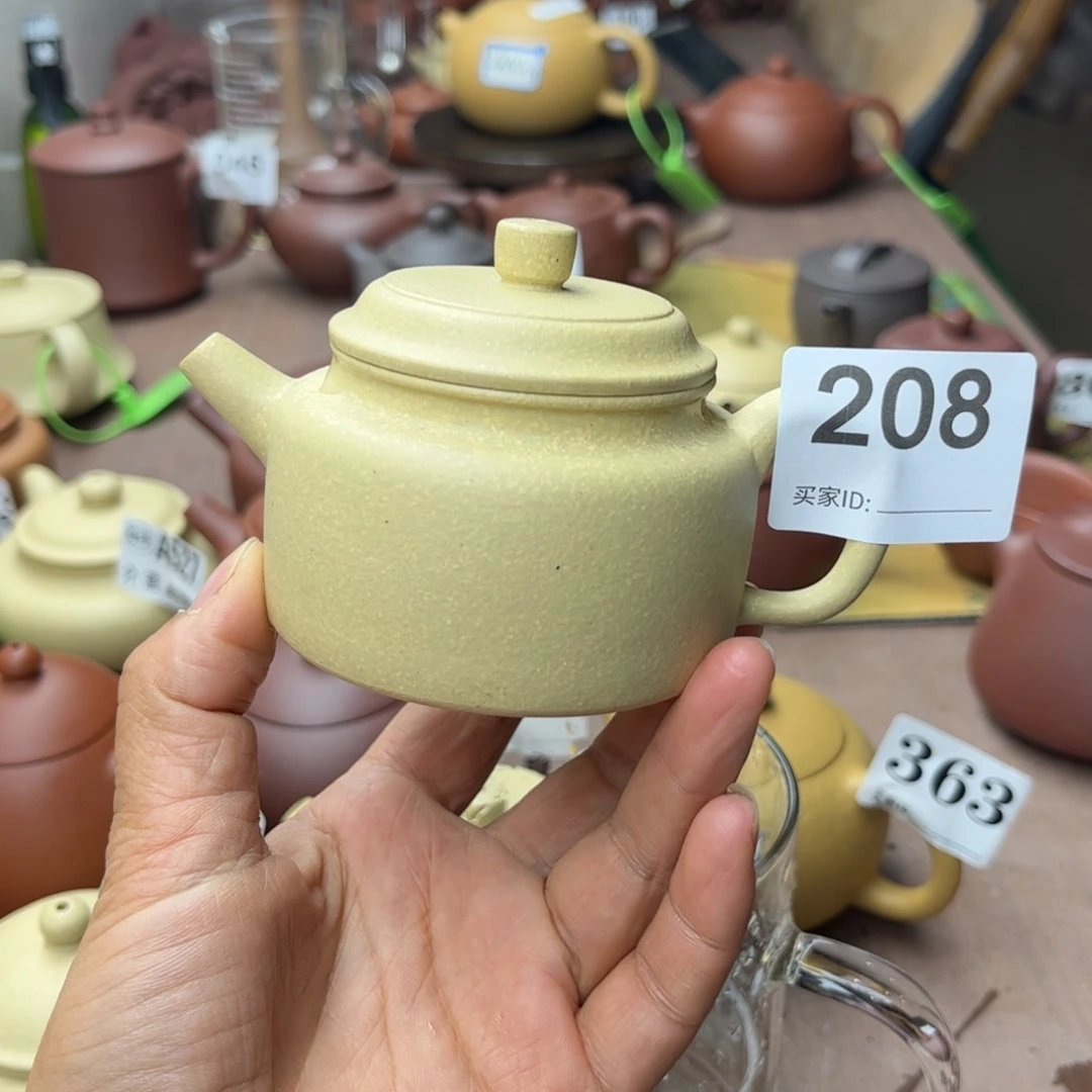 紫砂茶壶本绿半手工150cc