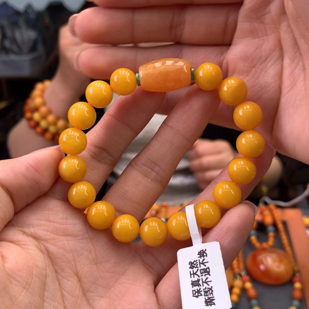 未镶嵌蜜蜡手串天然