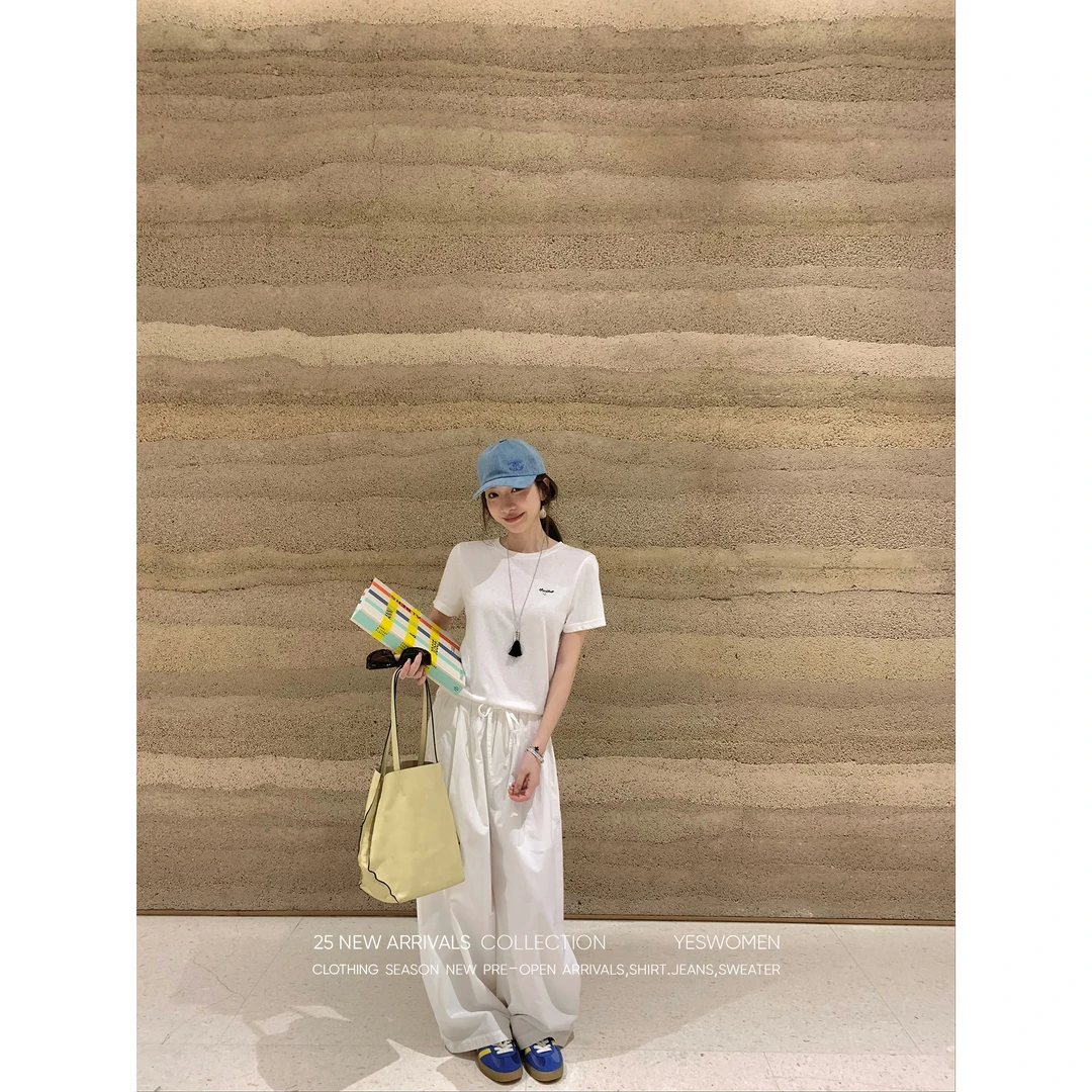 YESWOMEN软糖棉棉裤·夏日氛围彩色系裤脚袢扣可调节XYF7354C2112