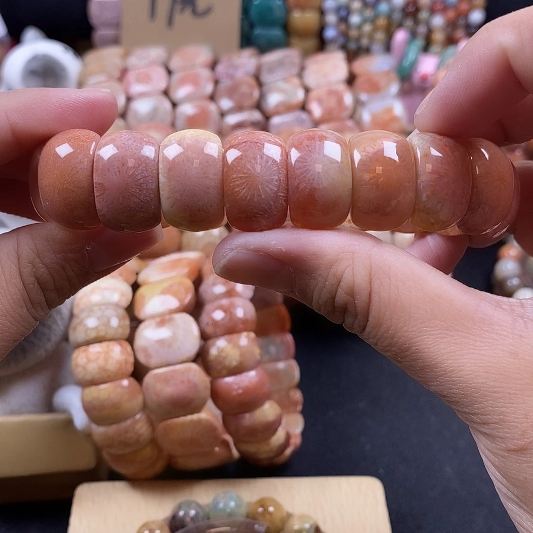 硅化珊瑚（珊瑚玉）未镶嵌手牌 上新 82号