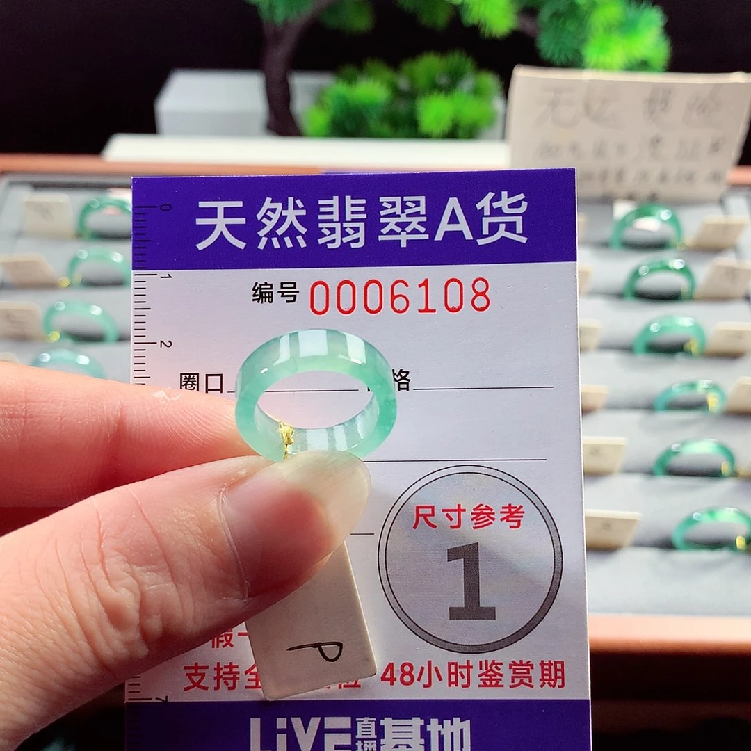 翡翠戒指未镶嵌9号