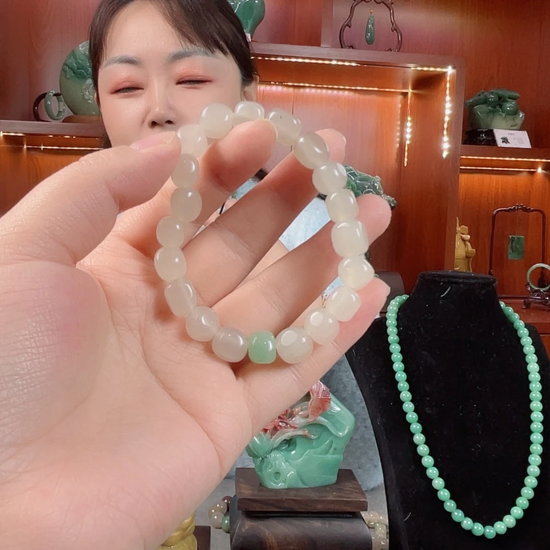 密玉（石英质玉）手串未镶嵌