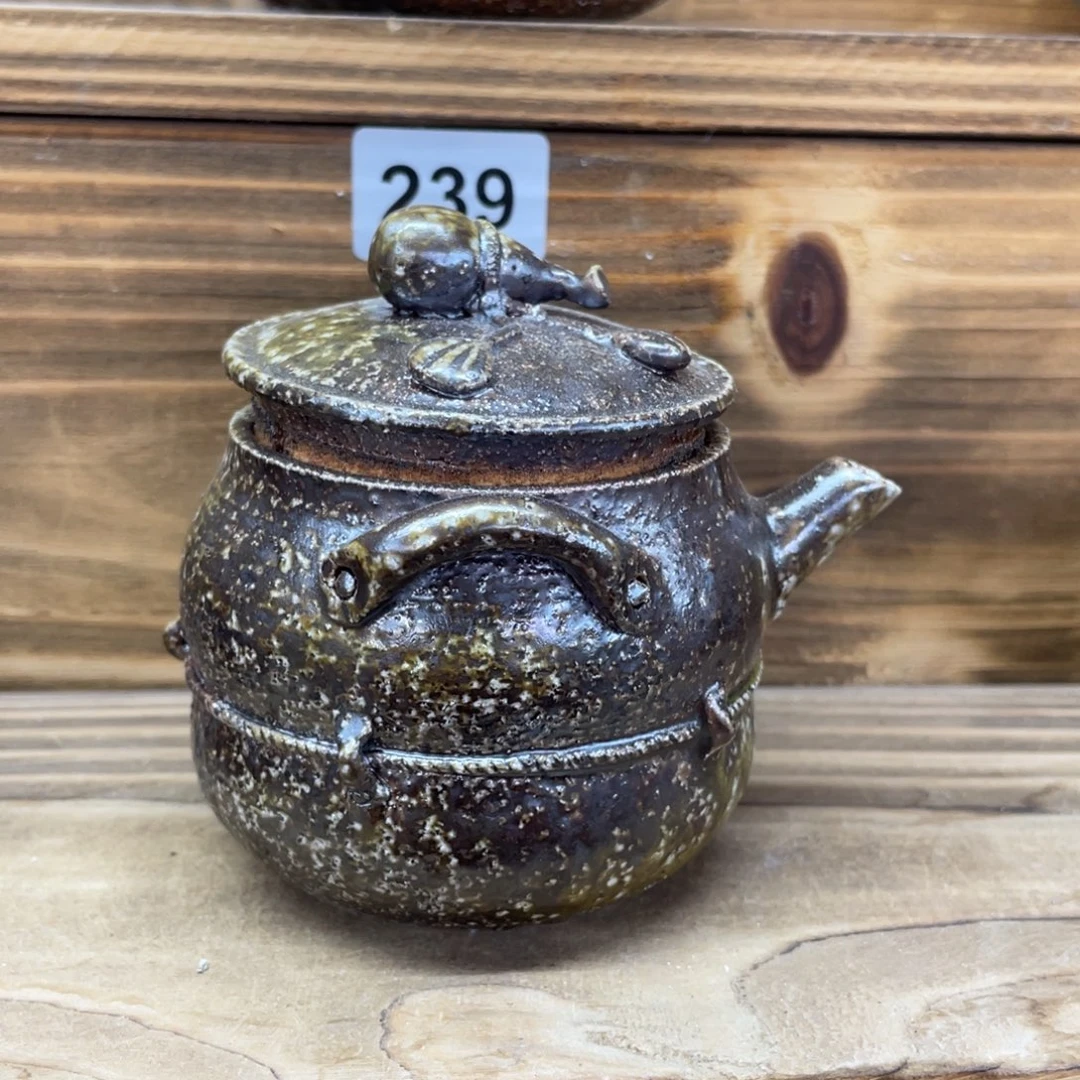 陶纯手工柴烧茶壶茶具