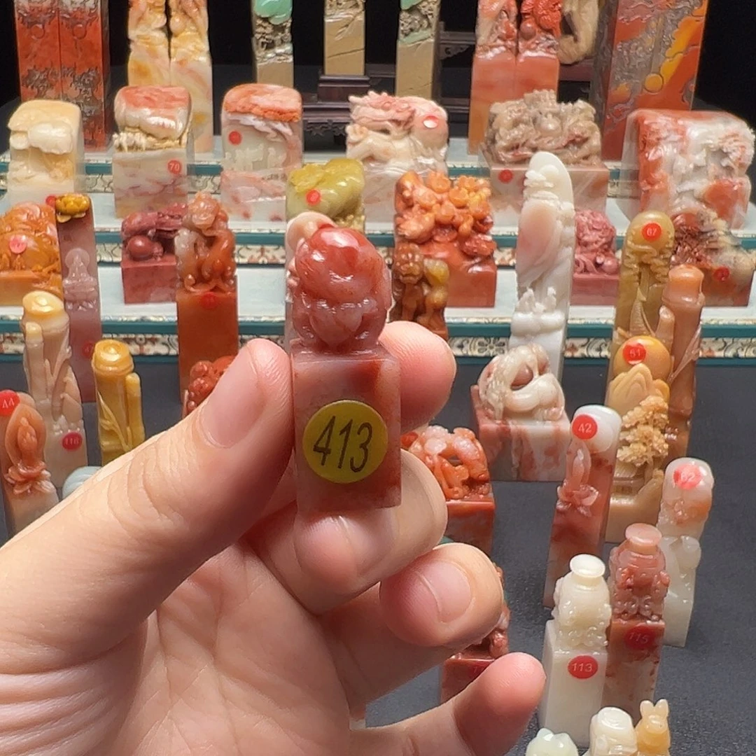 闪***金昌化石印石手工制作