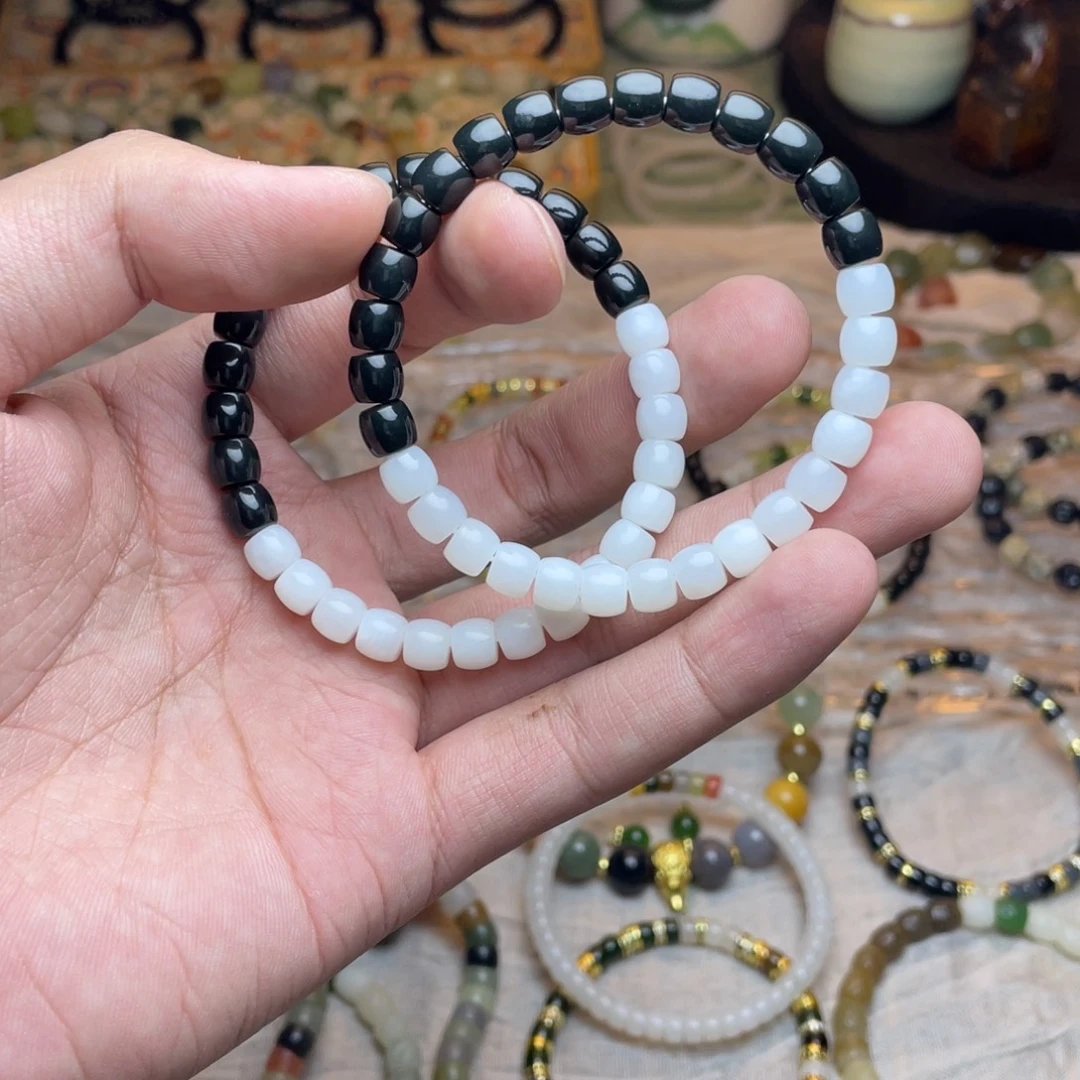 和田玉未镶嵌手链