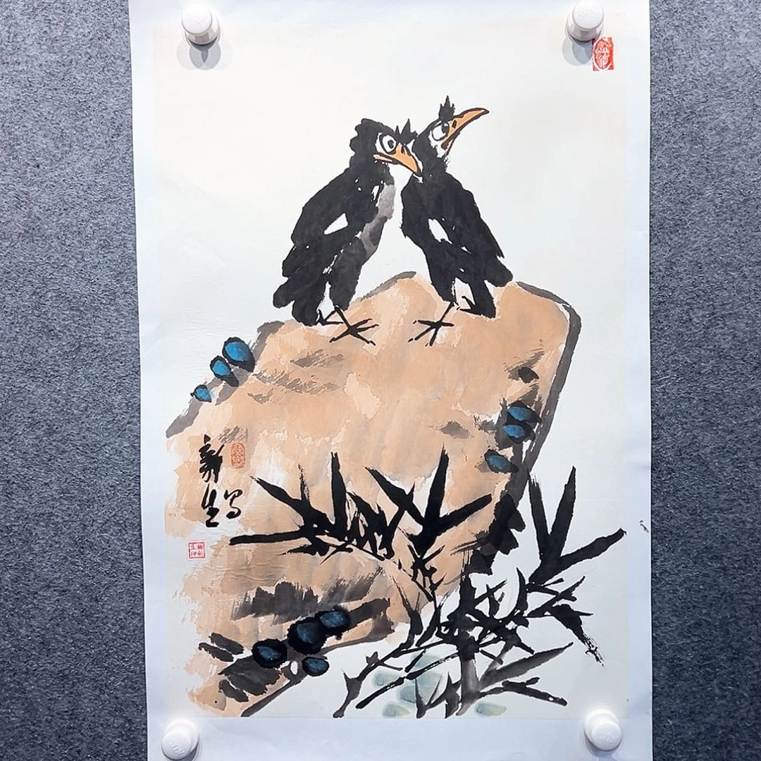 国画纯手绘画画心