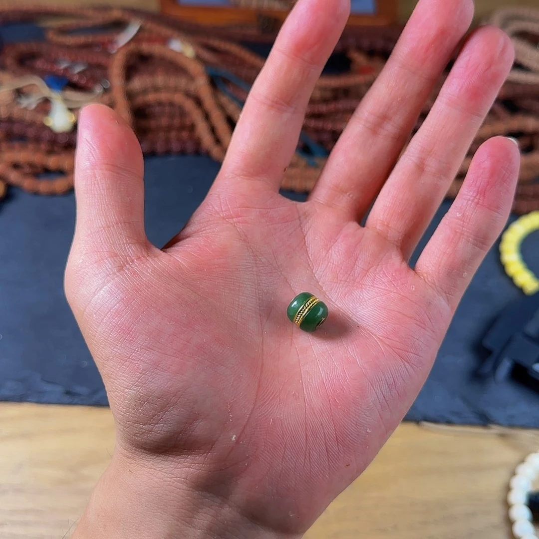 金刚菩提吊坠88号绿汉堡有黑点