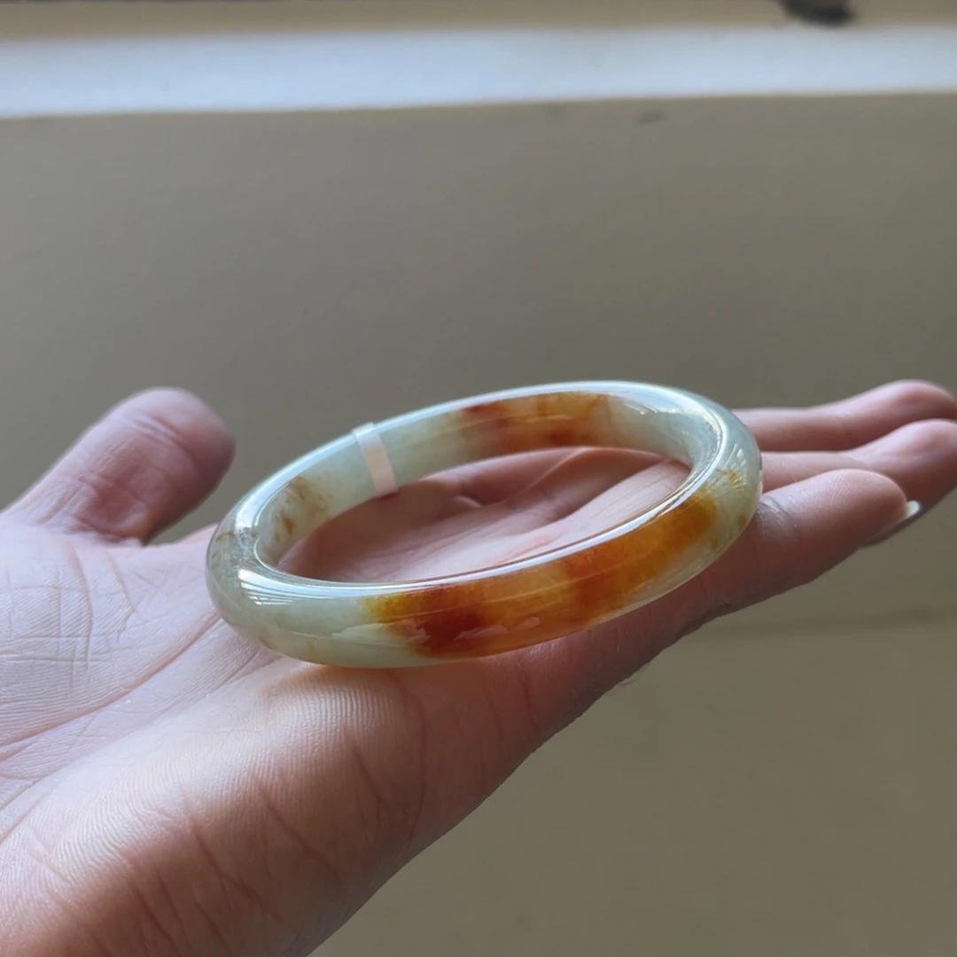 翡翠未镶嵌手镯54圈贵妃镯三天鉴赏期（有瑕）