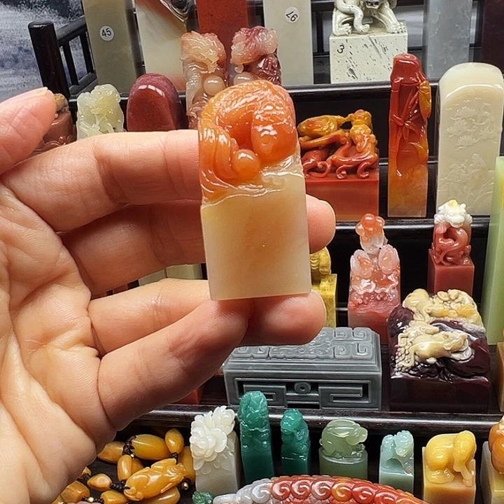 寿山石印石寿山石手工雕刻