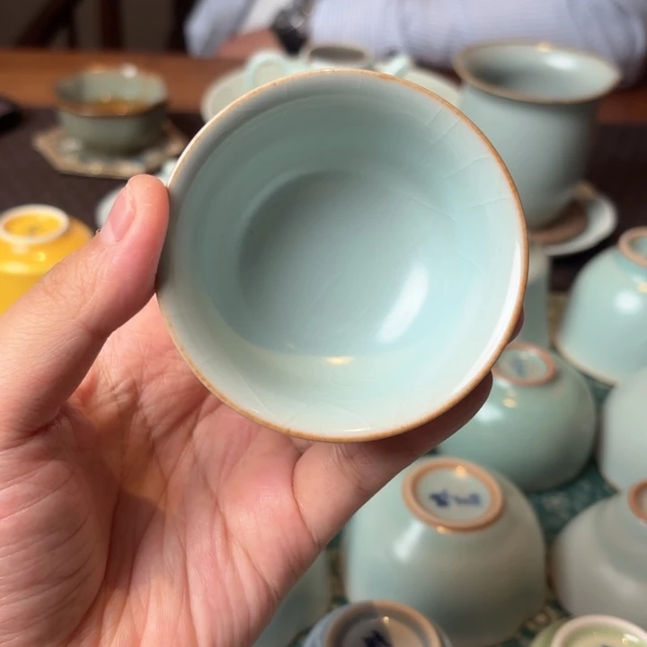 吹***风晓芳窑早期天青玛雅杯