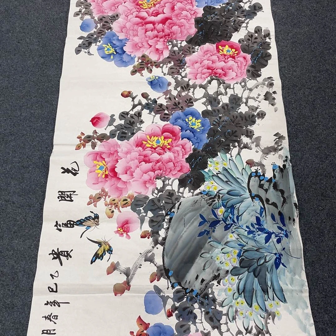 国画纯手绘字画宣纸