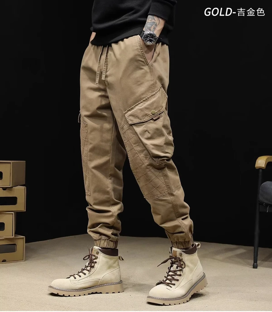 （010-050号）S-L码休闲多口袋工装裤运动长裤，按编码下单